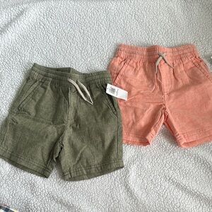Old Navy Green and Pink Relaxed-Fit Shorts